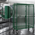 Thumbnail image #3 for Metro Super Erecta Mobile Wire Security Cage, Metroseal 3 Epoxy-Coated Green Finish