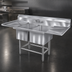 Thumbnail image #3 for Eagle Spec-Master Coved Corner Two-Compartment Floor Model Sink with Left 18-Inch Drainboard
