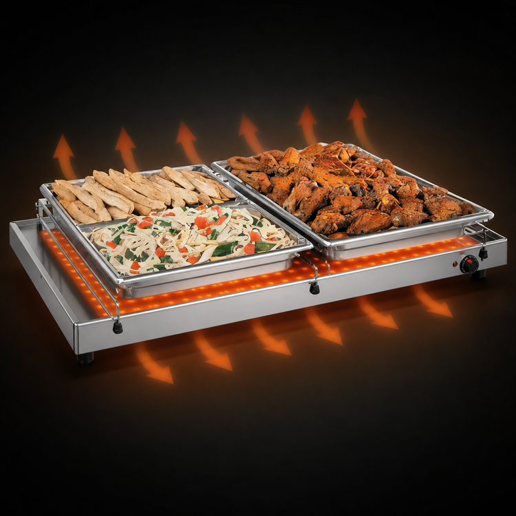 Product image #3 for Hatco Glo-Ray® 48-Inch Freestanding Heated Shelf with Adjustable Thermostat