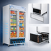 Thumbnail image #3 for Everest Refrigeration EMGF36 Two-Section Reach-In Glass Door Merchandiser Freezer, 41 Inch Wide, Bottom-Mount Self-Contained, R290