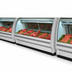 Thumbnail image #3 for Howard-McCray 40E Series 51.5 Inch Single Duty Curved Glass Red Meat Service Case, Endless Design, Self-Contained Refrigeration, LED Lighting, White