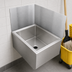Thumbnail image #3 for John Boos Add-On Mop Sink Wall Guard for 20 x 20 Sinks, Rear & Left, Stainless Steel
