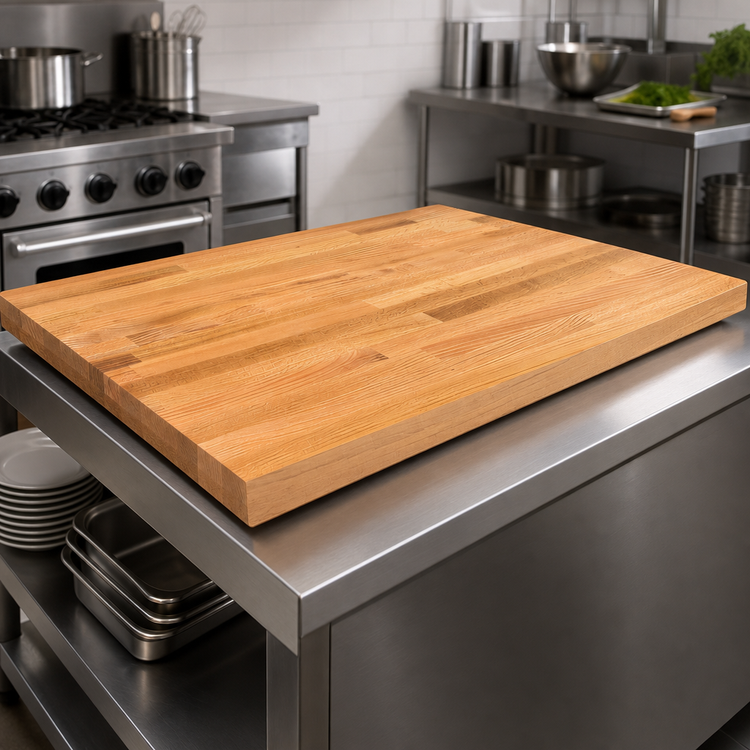 Product image #3 for John Boos Appalachian Red Oak Island Countertop with Blended Edge Grain, 36 x 30 x 1-1/2 Inches, Varnique Finish