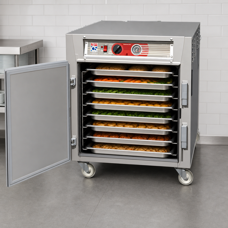 Product image #3 for Metro C5 6 Series Mobile Undercounter Heated Holding Cabinet, Solid Door, 10 Full-Size Pan Capacity