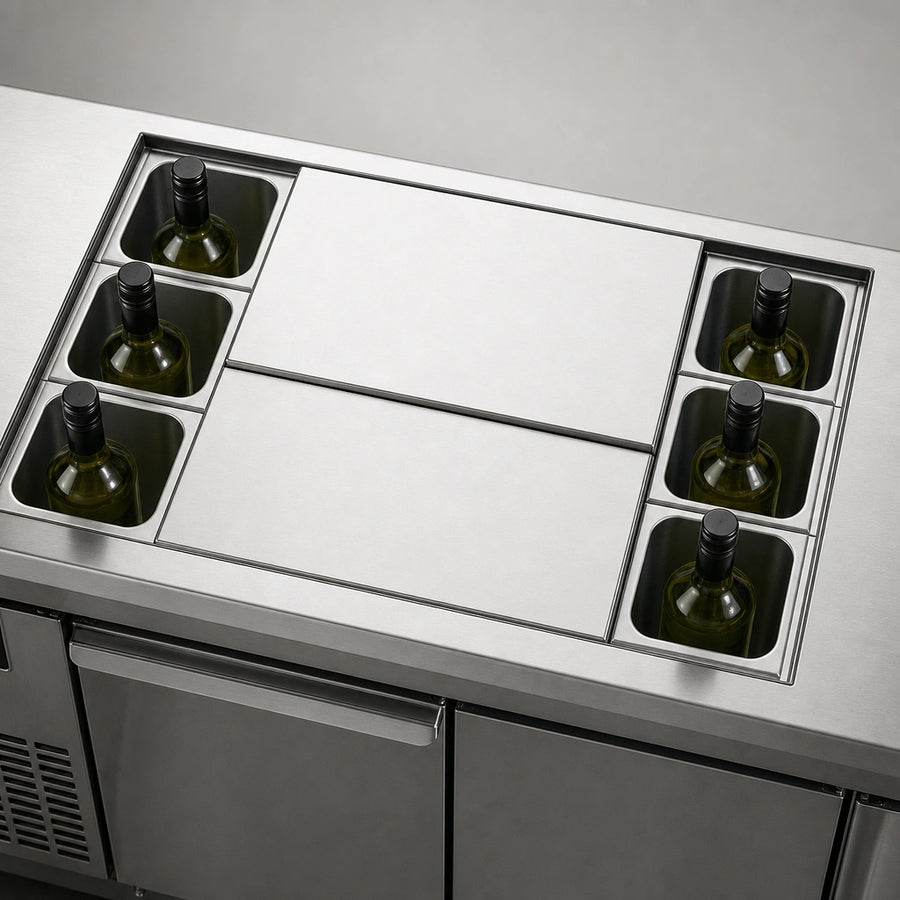Six-Bottle Capacity