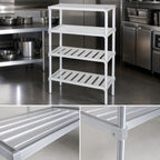 Thumbnail image #3 for Channel Manufacturing TA2060 Adjustable Tubular Aluminum Shelf, 60"W x 20"D x 2"H, 1,100 lb. Capacity
