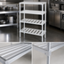 Thumbnail image #3 for Channel Heavy-Duty Adjustable Tubular Aluminum Shelf, 60 x 20 Inches