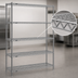 Thumbnail image #3 for Eagle Group Redipak 5-Tier Wire Shelving Unit, 60 Inch W x 18 Inch D x 74 Inch H, Stationary, Pewter Gray Epoxy Finish