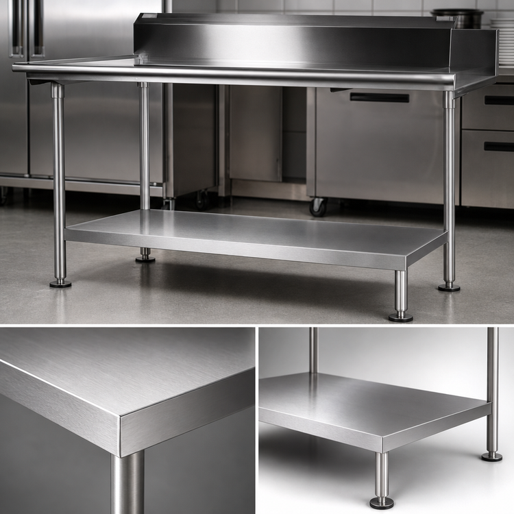 Product image #3 for John Boos Stainless Steel Dishtable Undershelf, 41-5/8"W x 24-1/8"D