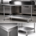 Thumbnail image #3 for John Boos Stainless Steel Dishtable Undershelf, 41-5/8