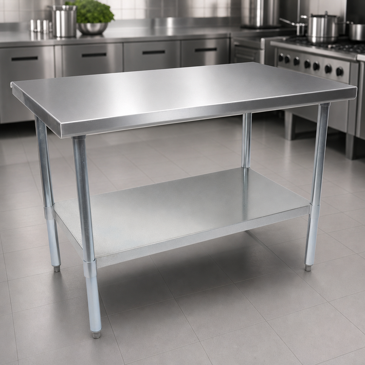 Product image #3 for John Boos Stallion Economy Stainless Steel Work Table with Undershelf, 60 x 18 Inch