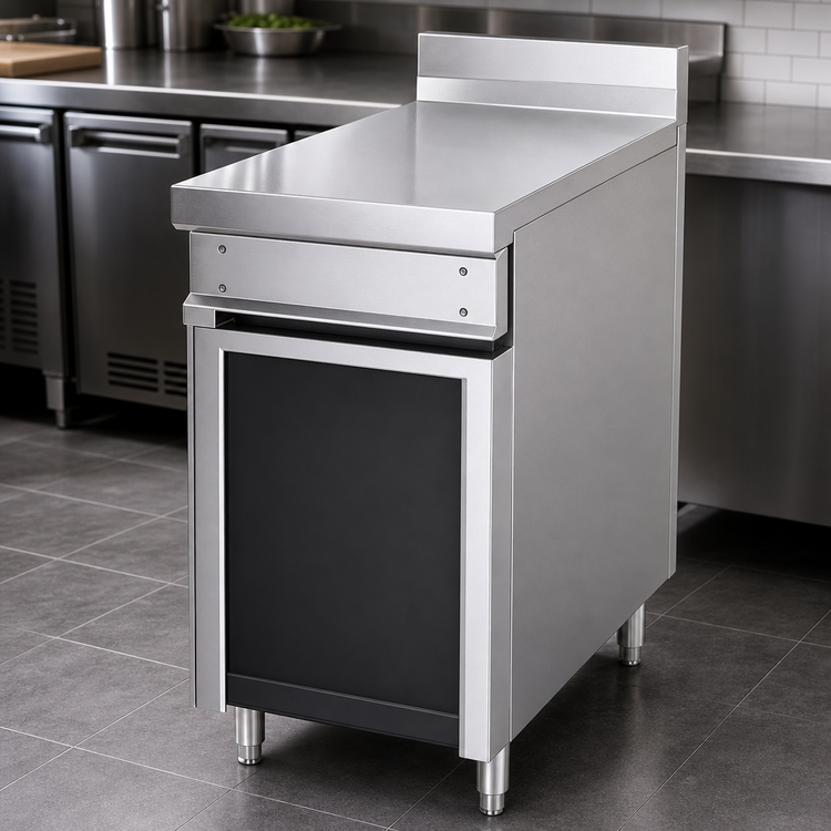 Product image #3 for Titan 6-Inch Stainless Steel Open Spreader Cabinet Base