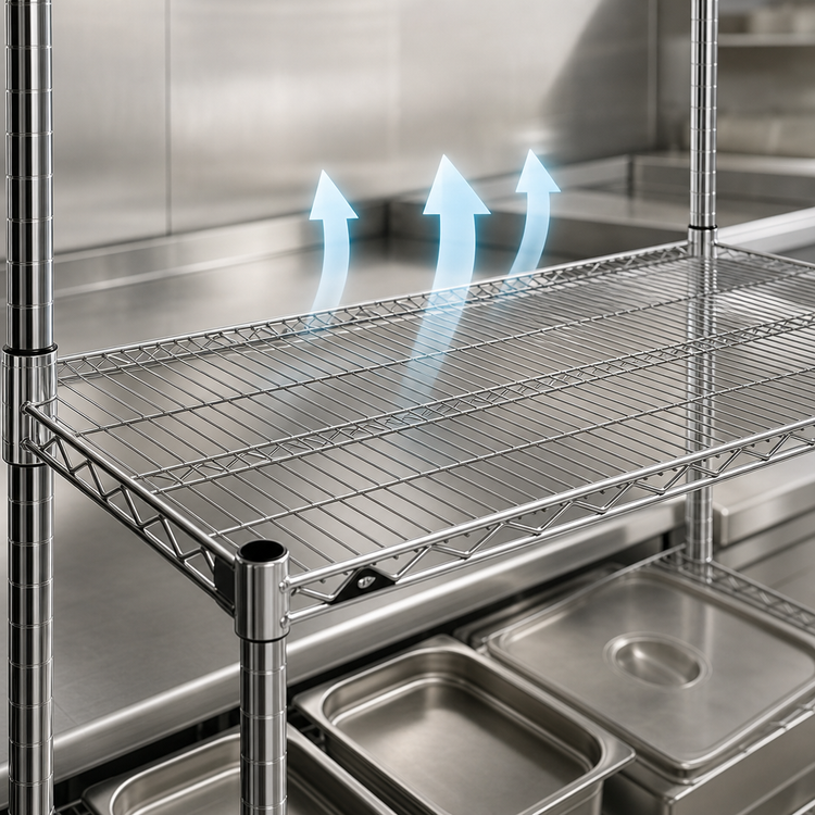 Product image #3 for Metro Super Erecta 24 x 24 Stainless Steel Wire Shelf