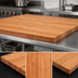 Thumbnail image #3 for John Boos Boos Block Blended Edge Grain American Cherry Kitchen Countertop, 36 x 36 x 1-1/2 Inches
