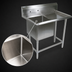 Thumbnail image #3 for John Boos Pro-Bowl 1-Compartment Sink with Right Drainboard, 16