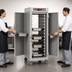 Thumbnail image #3 for Metro C5 6 Series Mobile Full-Height Pass-Thru Heated Holding Cabinet with Solid Doors and Universal Slides
