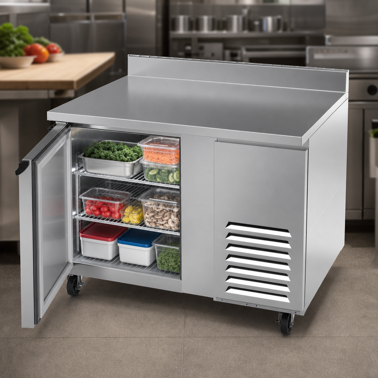 Product image #3 for Beverage-Air 46-Inch One-Section Worktop Refrigerator, 10.8 Cu. Ft., Solid Door