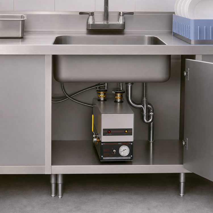 Product image #3 for Hatco 3CS-4 Electric Undersink Sanitizing Sink Heater, 4.5 kW, for 16-18 Inch Square Sinks