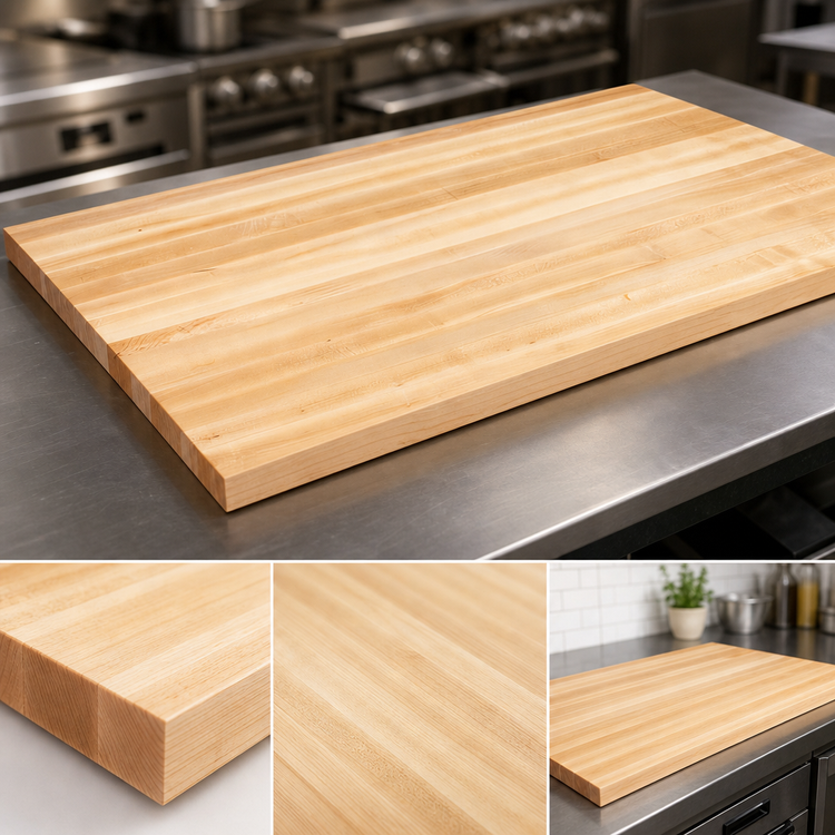 Product image #3 for Boos Block 60 Inch x 25 Inch Edge Grain Maple Kitchen Countertop with Varnique Finish