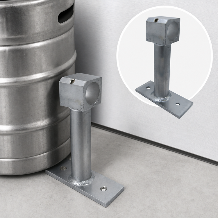 Product image #3 for Channel Manufacturing Offset Keg Stop Accessory for Keg Storage, 4 x 8 Inch Aluminum