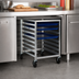 Thumbnail image #3 for New Age Mobile Undercounter Aluminum Bun Pan Rack, 8-Pan Capacity