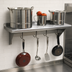 Thumbnail image #3 for Advance Tabco Wall-Mounted Shelf with Pot Rack, 96 x 18 Inches, Stainless Steel