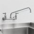Thumbnail image #3 for Eagle Group 14-Inch Splash-Mounted Standard Mixing Faucet with Swing Nozzle, 8-Inch Centers