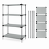 Thumbnail image #3 for Quantum 24 x 21 x 74 Inch 304 Stainless Steel Solid Shelving Starter Kit with 4 Shelves