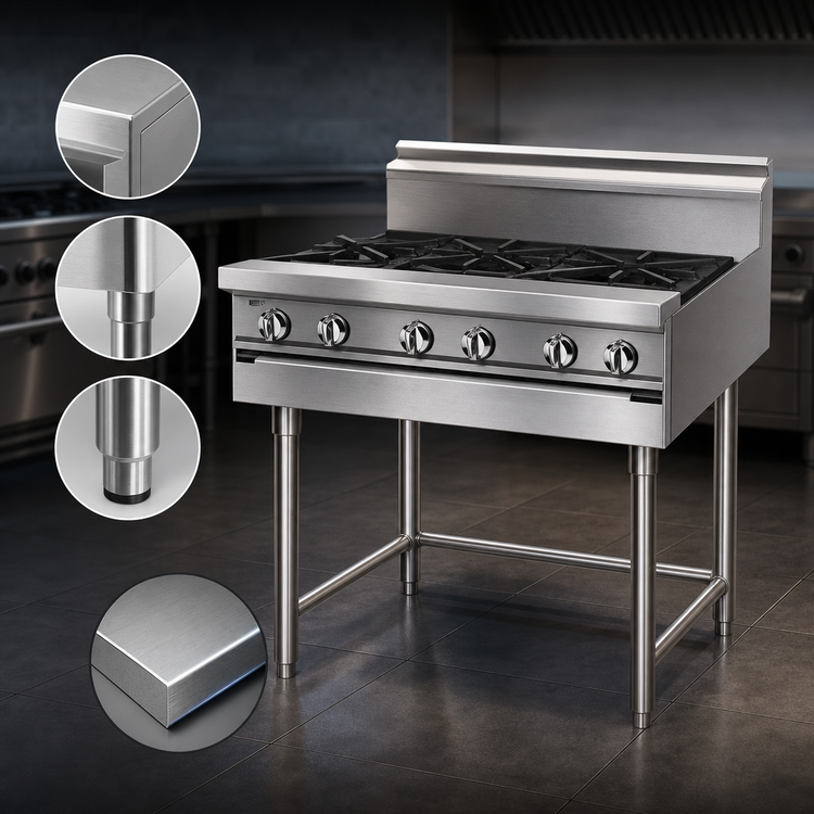 Product image #3 for Jade Range Titan JMRH-12 72-Inch 12-Burner Heavy Duty Modular Gas Range
