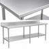 Thumbnail image #3 for John Boos Stallion 108-Inch x 30-Inch Stainless Steel Work Table with 5-Inch Backsplash and Adjustable Undershelf