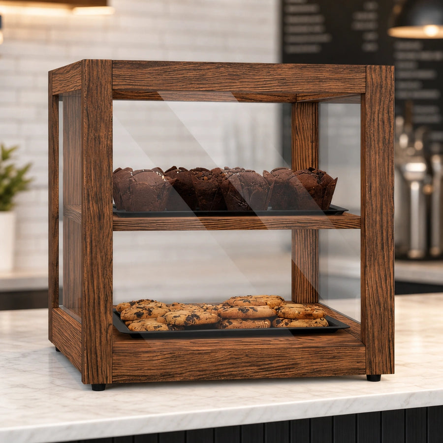 Two Tempered-Glass Shelves