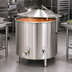Thumbnail image #3 for Legion Low-Rim 25-Gallon Stationary Direct Steam Kettle with Full Jacket and 304 Stainless Steel Liner