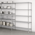 Thumbnail image #3 for Metro Super Erecta Chrome Plated Add-On Wire Shelving Unit with 5 Shelves, 24 W x 21 D x 74 H