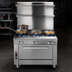 Thumbnail image #3 for Southbend Platinum 36-Inch Heavy Duty Gas Range with 4 Open Burners, 12-Inch Griddle, and Convection Oven