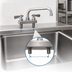 Thumbnail image #3 for BK Resources Evolution 4-Inch Center Deck Mount Manual Faucet with 6-Inch Swing Spout