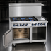 Thumbnail image #3 for Imperial Pro Series 48-Inch Gas Restaurant Range with 6 Open Burners, 12-Inch Griddle, Convection Oven, and Open Cabinet