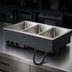 Thumbnail image #3 for Vollrath Three-Well Insulated Drop-In Electric Hot Food Well with Manifold Drain, 240V