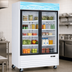 Thumbnail image #3 for Two-Section Reach-In Glass Door Merchandiser Refrigerator, 45 Cu. Ft., Bottom-Mount Self-Contained, White