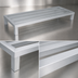 Thumbnail image #3 for John Boos 1-Tier Aluminum Square Bar Dunnage Rack, 36 x 20 x 12 Inches, 1,500 lb. Capacity