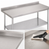 Thumbnail image #3 for John Boos Stallion Economy Stainless Steel Work Table, 48 x 30 Inches, 5-Inch Backsplash, Galvanized Base
