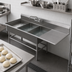 Thumbnail image #3 for John Boos Pro-Bowl 3-Compartment Bakery Sink with 30-Inch Right Drainboard, 14-Gauge Stainless Steel