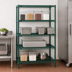 Thumbnail image #4 for Metro Super Erecta N536K3 Stationary Starter Wire Shelving Unit, 36"W x 24"D x 63"H, 4 Shelves, Green Epoxy-Coated