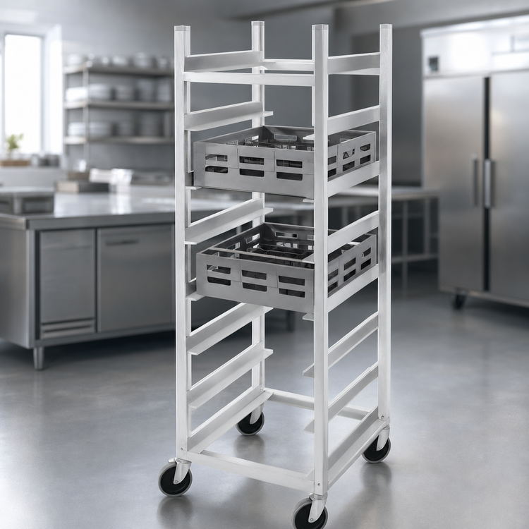 Product image #4 for Channel Manufacturing Aluminum Glass Rack Dolly for 20 x 20 Racks, 8-Slot