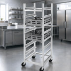 Thumbnail image #4 for Channel Manufacturing GRR-8 Aluminum Glass Rack Dolly, 8-Rack Capacity, Fits 20 x 20-Inch Racks
