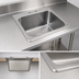 Thumbnail image #3 for John Boos Pro-Bowl Single-Compartment Drop-In Stainless Steel Sink with Basket Drain