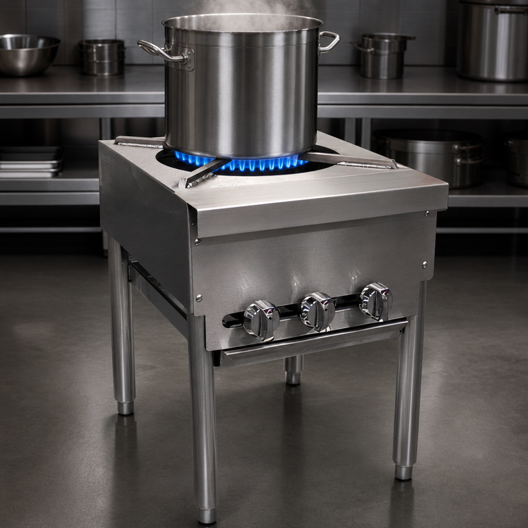 Product image #3 for Southbend Single-Section Stock Pot Range with 3-Ring Cast Iron Burner, Manual Controls, 120,000 BTU