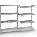 Thumbnail image #4 for Cambro Camshelving® Premium CPA243672VS4480 4-Tier Add-On Polymer Shelving Unit, 36"W x 24"D x 72"H, 3 Vented/1 Solid Shelves