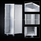 Thumbnail image #3 for Dinex DXP941HD Extra-Heavy-Duty Aluminum Sheet Pan Transport Cabinet, 41-Pan, Extended Depth, Solid Door, Non-Insulated