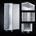 Thumbnail image #3 for Dinex Extra Heavy-Duty Aluminum Transport Cabinet, 41 Full-Size Sheet Pan Capacity, Extended Depth