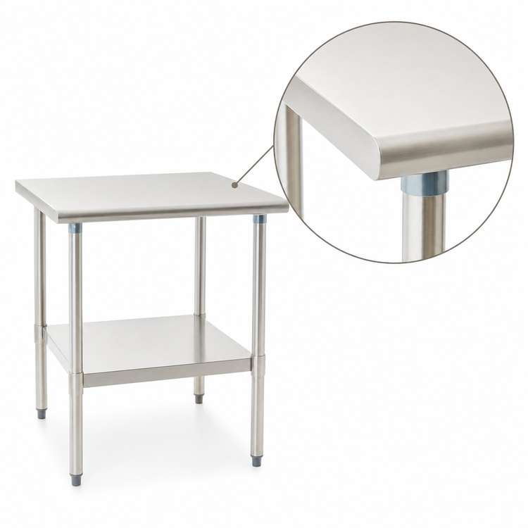 Product image #3 for Eagle Deluxe Series Stainless Steel Work Table with Adjustable Undershelf, 30 x 24 Inch
